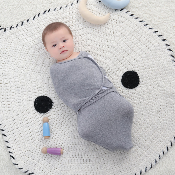 Baby Swaddle Sleeping Bag — Soft Cotton Wearable Blanket for Newborns (Sizes S & M, Multiple Colors)