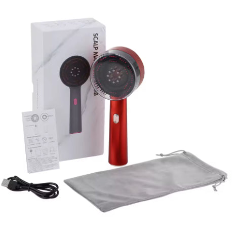 Hair Oiling Red Light Scalp Massager  One Set