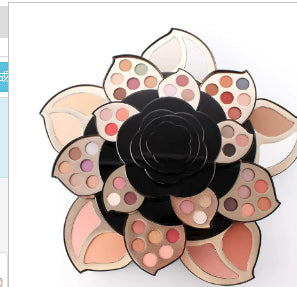 Multifunctional Makeup Set  Black Floral Palette