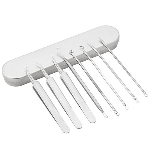 8pcs Ultra-Fine Acne Needle Tool Set Beauty Care