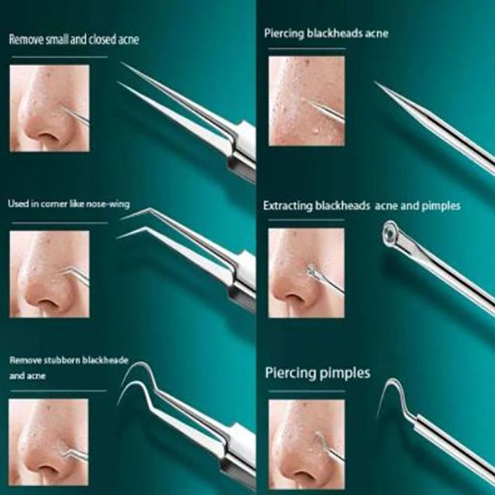 8pcs Ultra-Fine Acne Needle Tool Set Beauty Care