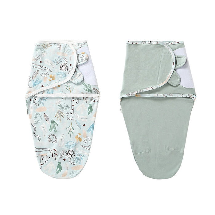 Baby Swaddle Sleeping Bag — Soft Cotton Wearable Blanket for Newborns (Sizes S & M, Multiple Colors)