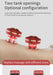 Portable Electric Cupping Massager  2 Cups & Red Light