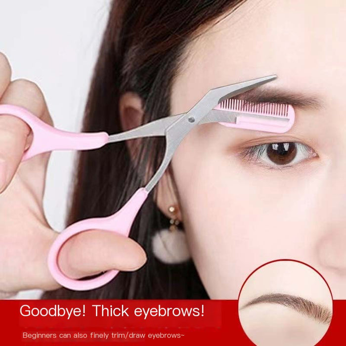 Eyebrow Scissors with Comb  Beginners & Makeup