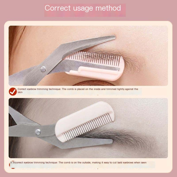 Eyebrow Scissors with Comb  Beginners & Makeup