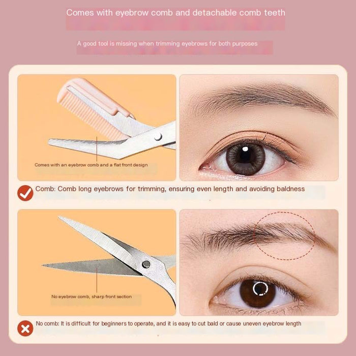Eyebrow Scissors with Comb  Beginners & Makeup