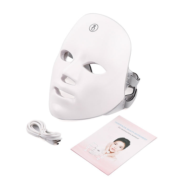 Colorful Skin Rejuvenation Facial Beauty Device — EMS Microcurrent, LED Light & Sonic Vibration for Anti-Aging & Radiant Skin