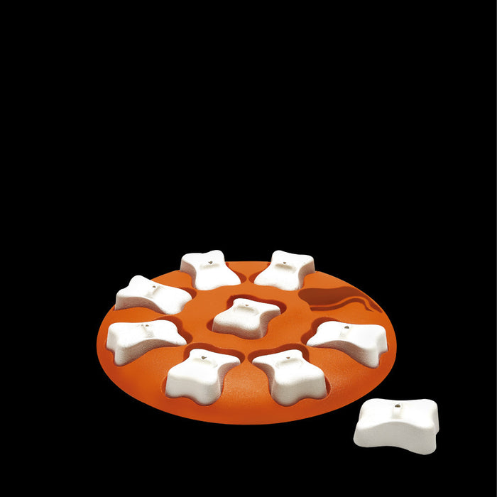 Orange Plastic Leak Food Dog Toy | Treat Dispensing Pet Puzzle Toy