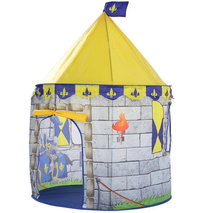 Kids Pop Up Play Tent — Indoor & Outdoor Polyester Playhouse for Toddlers (100x100x135cm)
