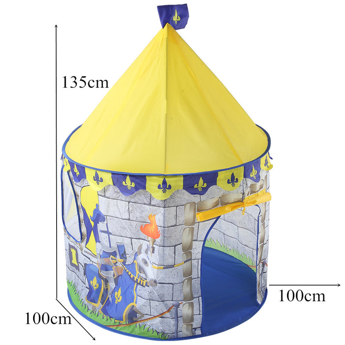 Kids Pop Up Play Tent — Indoor & Outdoor Polyester Playhouse for Toddlers (100x100x135cm)
