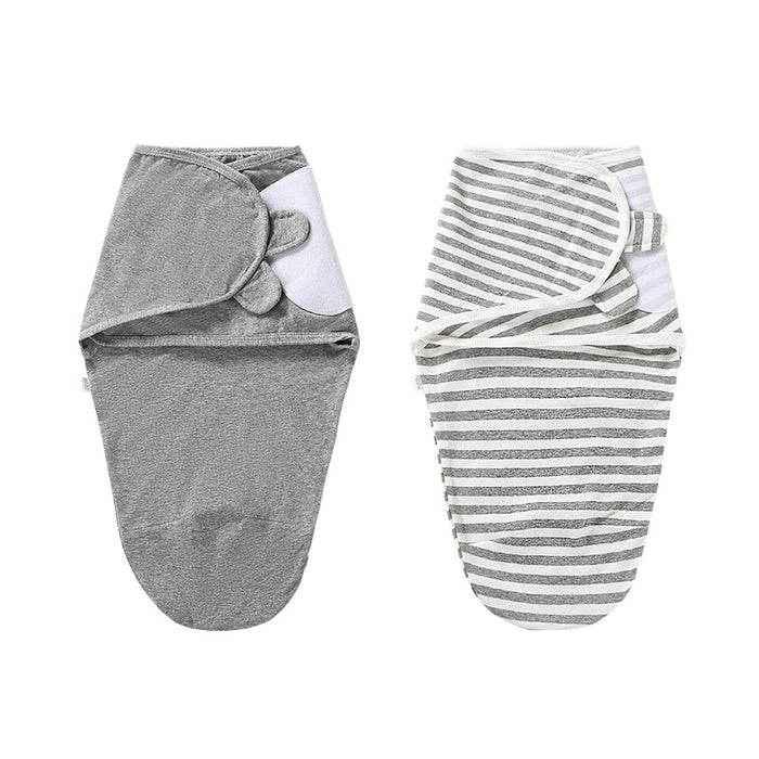 Baby Swaddle Sleeping Bag — Soft Cotton Wearable Blanket for Newborns (Sizes S & M, Multiple Colors)