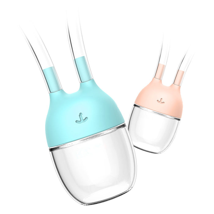 Baby Nasal Aspirator — Anti-Backflow Vacuum Suction Nose Cleaner for Newborns & Infants (Pink & Blue)