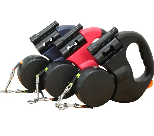 Auto Double Dog Leash Walk Two Dogs Easily