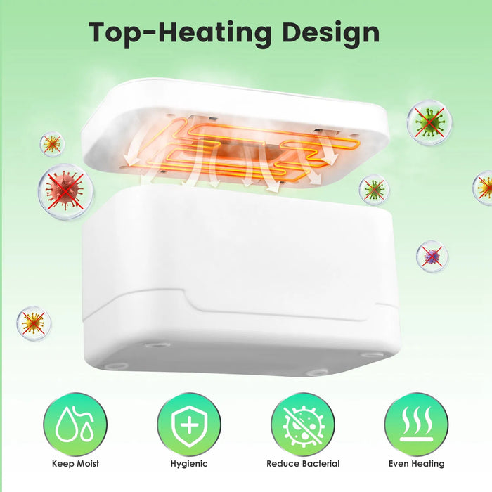 Baby Wipe Warmer With 3 Temperature Settings Type-C Powered Baby Wet Wipes Dispenser With Night Light Large Capacity Diaper Wipe Warmer For Baby GPCT5369