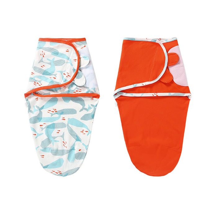 Baby Swaddle Sleeping Bag — Soft Cotton Wearable Blanket for Newborns (Sizes S & M, Multiple Colors)