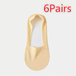 Women's Fashion Silicone Non-slip Shallow Boat Socks