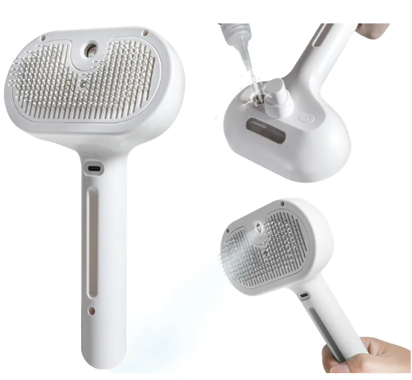 Pet Hair Spray Brush  Groom & Detangle Fur